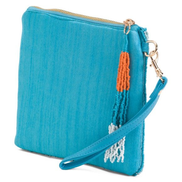 SINCERELY JULES Orange Citrus Beaded Wristlet Pouch - VIRAL TIKTOK - NIB - Picture 3 of 4